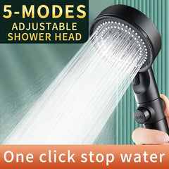 High Pressure Shower Head with Hose Water Saving