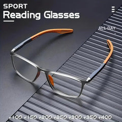 Anti Light Sports Reading Glasses for Elderly
