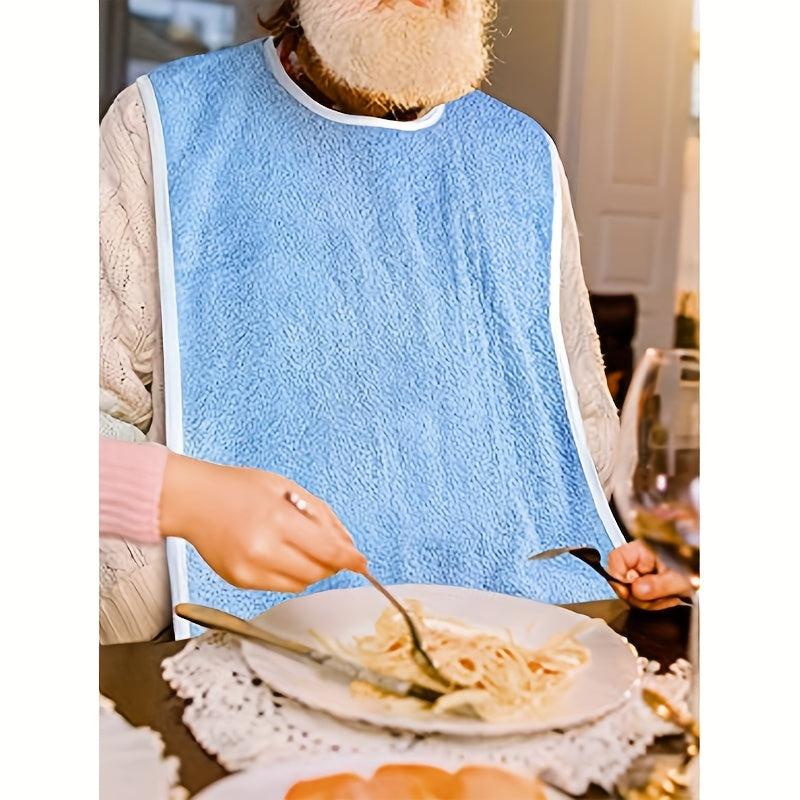 Adult Anti Stain Eating Bib Keeps Clothes Clean & Dry
