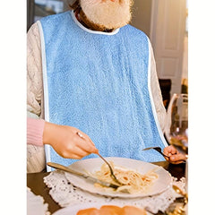 Adult Anti Stain Eating Bib Keeps Clothes Clean & Dry