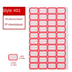 400 Self Adhesive Label Stickers, Easy Marking & Classification, 500 Pcs