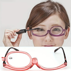 Rotating Makeup Reading Glasses Folding 1.0-4.0 Magnifying Glasses