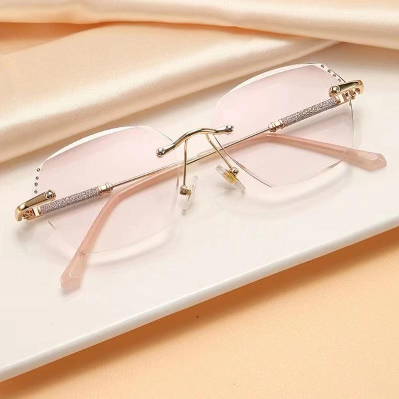 Anti Light Reading Glasses Edge Frameless Anti UV Reading Glasses