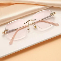 Anti Light Reading Glasses Edge Frameless Anti UV Reading Glasses