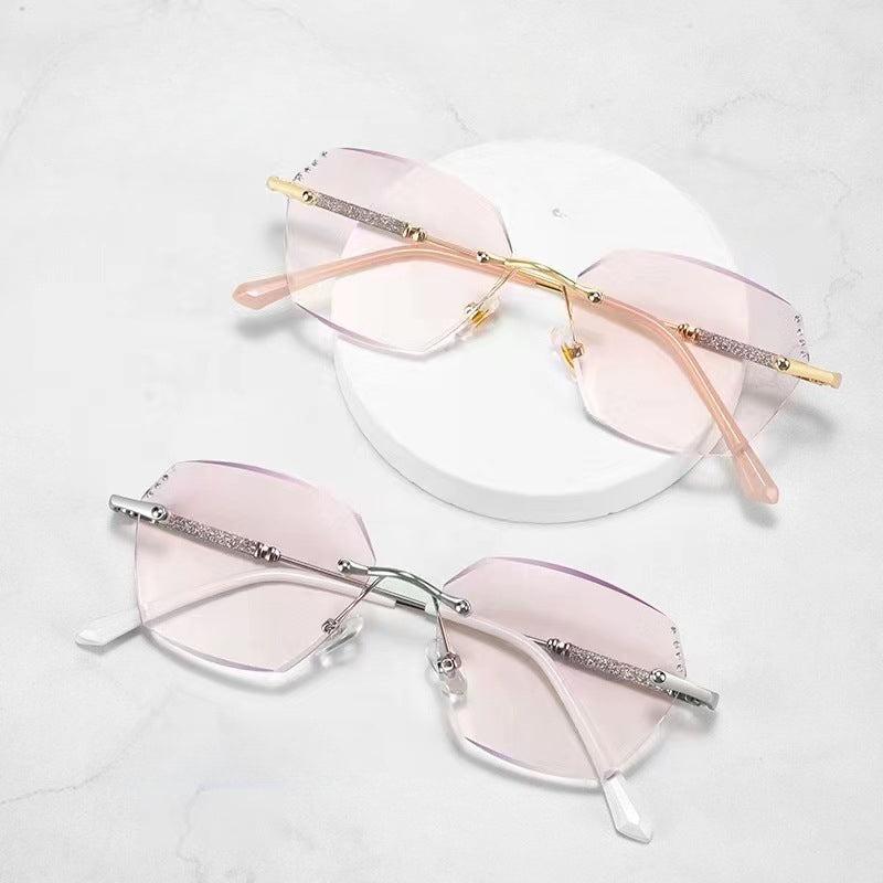 Anti Light Reading Glasses Edge Frameless Anti UV Reading Glasses