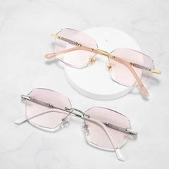 Anti Light Reading Glasses Edge Frameless Anti UV Reading Glasses