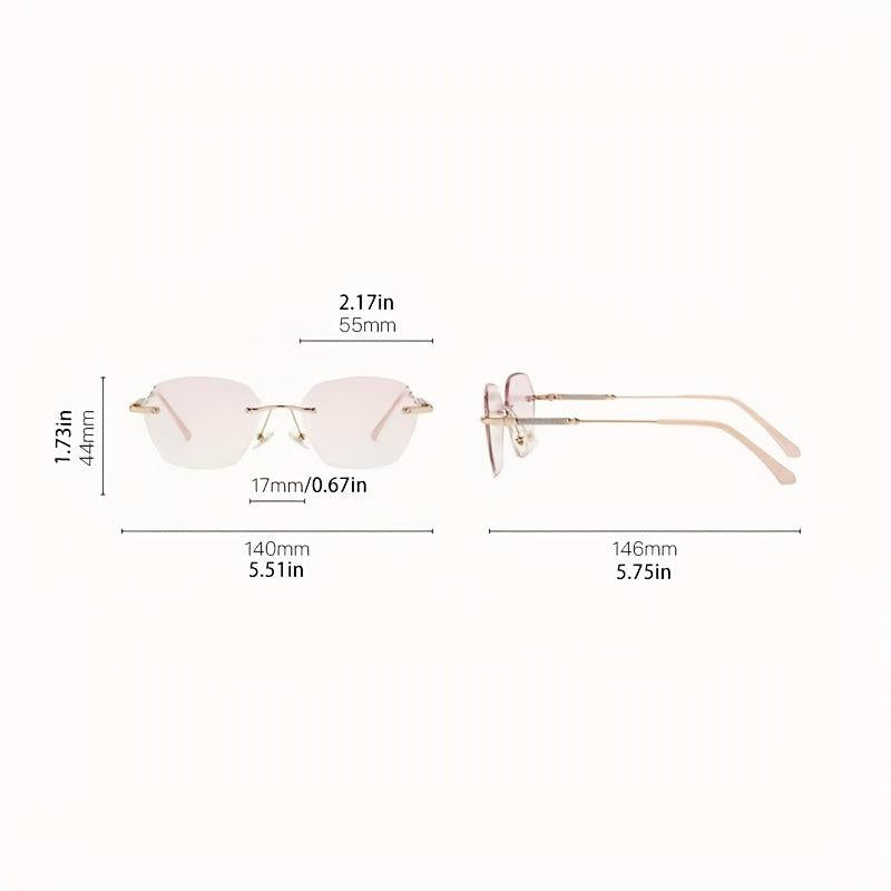 Anti Light Reading Glasses Edge Frameless Anti UV Reading Glasses
