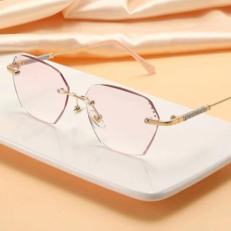 Anti Light Reading Glasses Edge Frameless Anti UV Reading Glasses