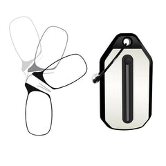 Ultra Light Foldable Reading Glasses with Nasal Clip