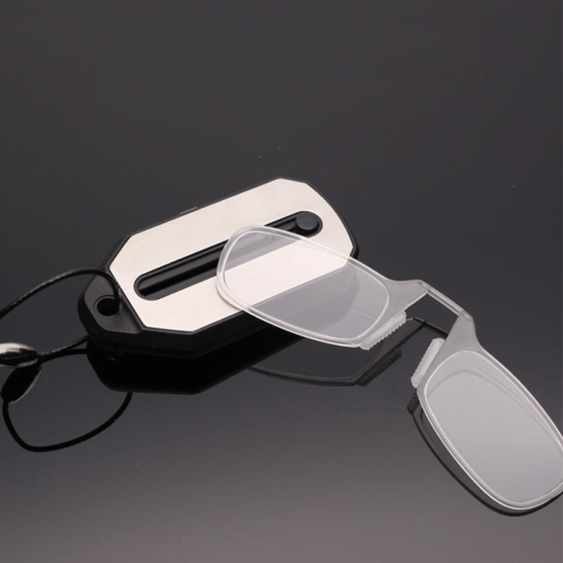 Ultra Light Foldable Reading Glasses with Nasal Clip