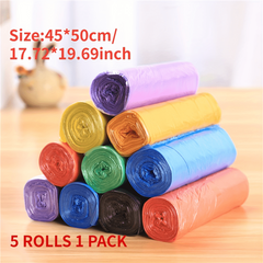 75pcs 4 Gallon Bathroom Small Trash Bags 5 Rolls Pack