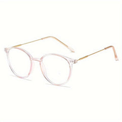 Retro Round Blackout Reading Glasses Women's Computer Glasses