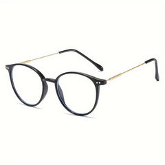 Retro Round Blackout Reading Glasses Women's Computer Glasses