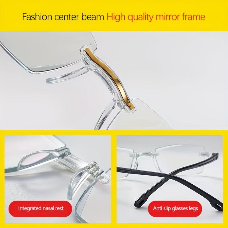 Light Blocking Reading Glasses Anti Eyestrain Computer Presbyopic Glasses