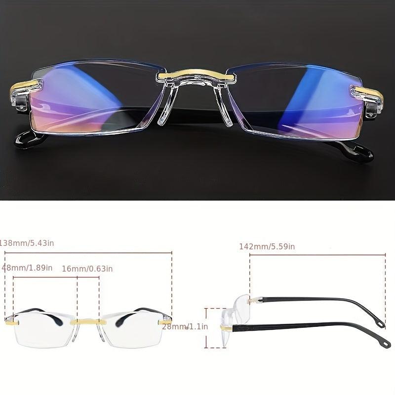 Light Blocking Reading Glasses Anti Eyestrain Computer Presbyopic Glasses