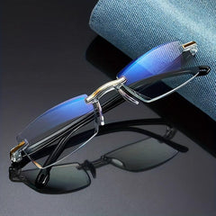 Light Blocking Reading Glasses Anti Eyestrain Computer Presbyopic Glasses