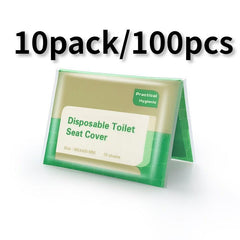 100pcs Disposable Toilet Seat Cover Portable Flushable Travel Public Restrooms