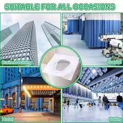 100pcs Disposable Toilet Seat Cover Portable Flushable Travel Public Restrooms
