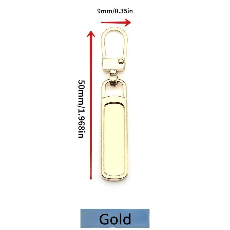 2pcs Metal Zipper Head Repair Tool, Small Hole Pull Lock Pendant