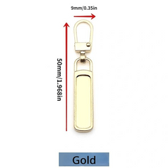 2pcs Metal Zipper Head Repair Tool, Small Hole Pull Lock Pendant