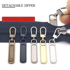 2pcs Metal Zipper Head Repair Tool, Small Hole Pull Lock Pendant