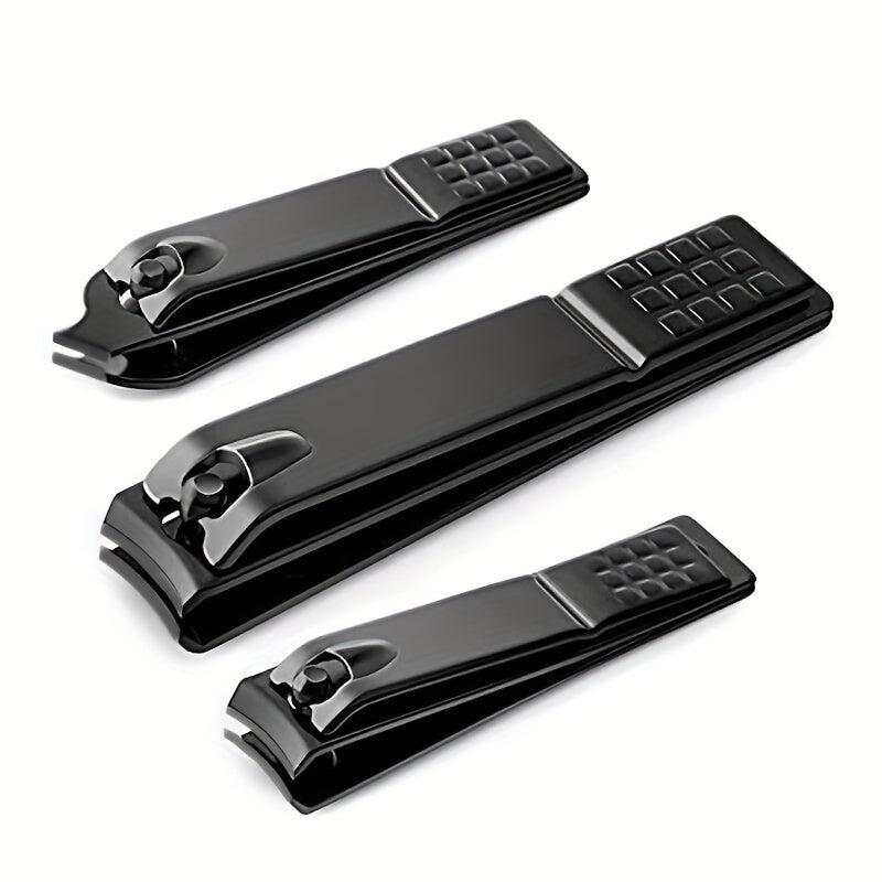 3pcs Stainless Steel Nail Clipper Set for Travel & Home Pedicures