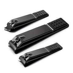 3pcs Stainless Steel Nail Clipper Set for Travel & Home Pedicures