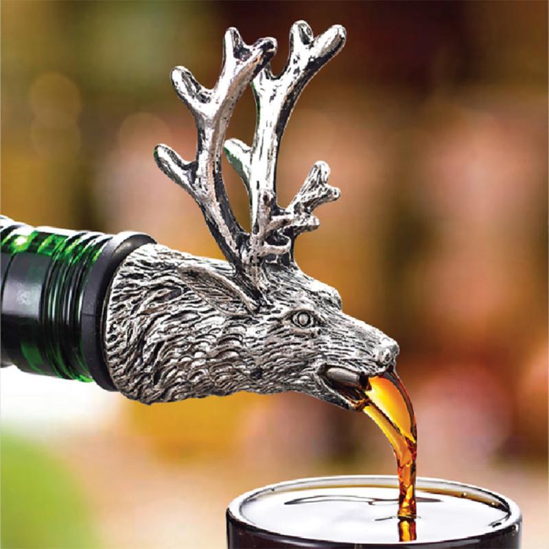 Stainless Steel Red Wine Stopper For Champagne Bottle Deer Cork
