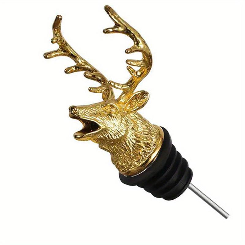 Stainless Steel Red Wine Stopper For Champagne Bottle Deer Cork