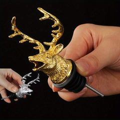 Stainless Steel Red Wine Stopper For Champagne Bottle Deer Cork
