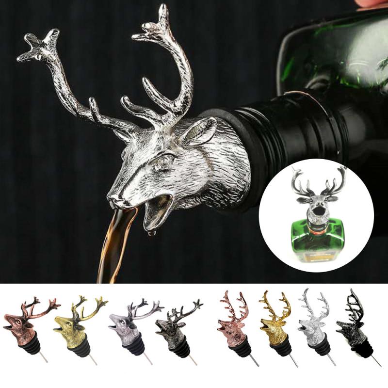 Stainless Steel Red Wine Stopper For Champagne Bottle Deer Cork