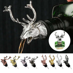 Stainless Steel Red Wine Stopper For Champagne Bottle Deer Cork