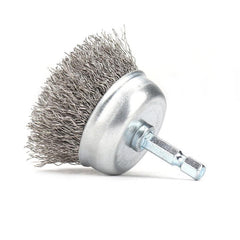 Steel Wire Wheel Brush 2.56-Inch for Rust Removal and Polishing