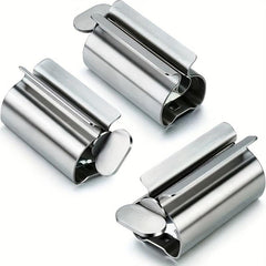 Stainless Steel Toothpaste Squeezer & Holder Set