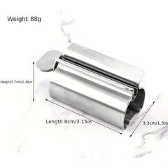 Stainless Steel Toothpaste Squeezer & Holder Set