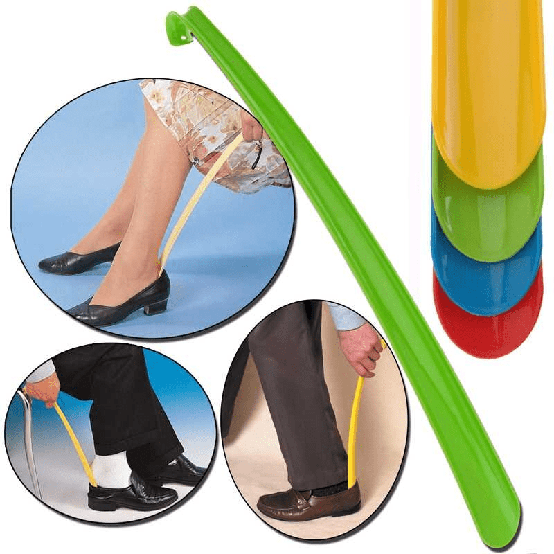 Extra Long Plastic Shoehorn for Effortless Shoe Putting