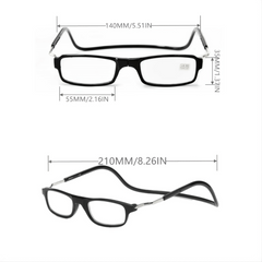 Adjustable Magnetic Reading Glasses Long Temples