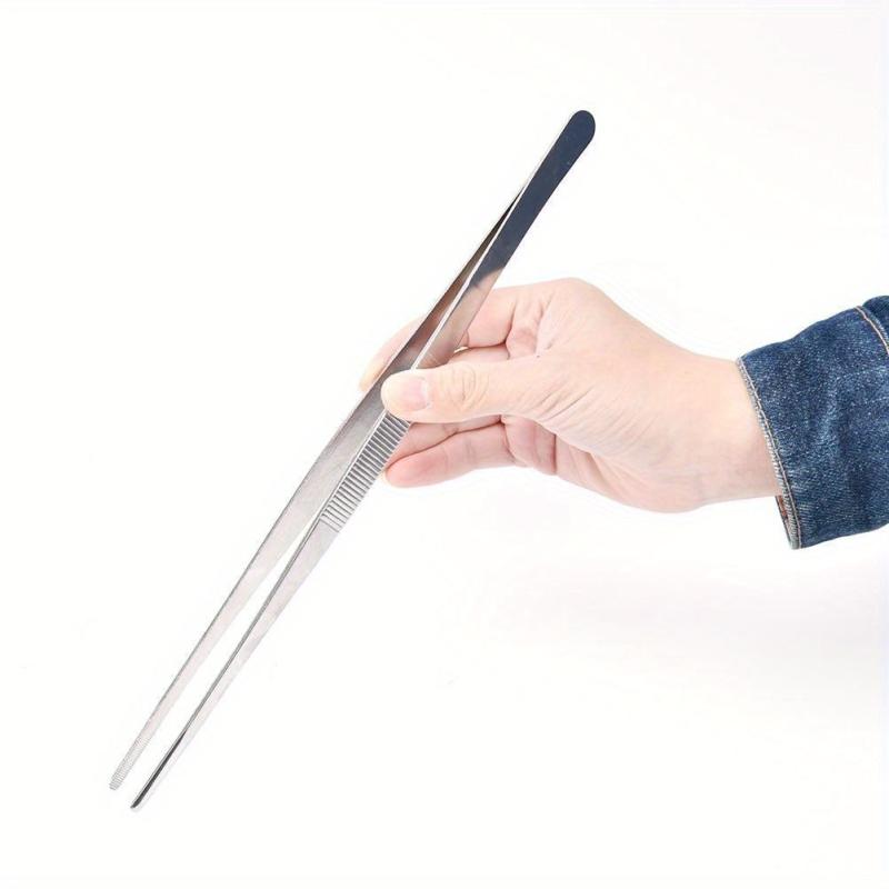 Stainless Steel Kitchen Tongs BBQ Food Clip Churrasco Tweezers Restaurant Tools