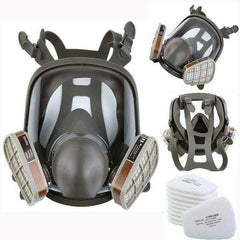 15-in-1 Full Face Respirator Mask w/ Safety Goggles