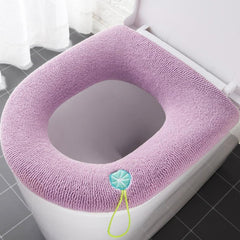 Thick Toilet Seat Cushion Knitted Washable Cover