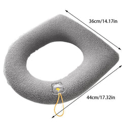 Thick Toilet Seat Cushion Knitted Washable Cover