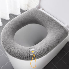 Thick Toilet Seat Cushion Knitted Washable Cover