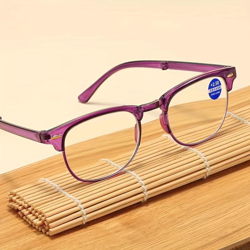 Stylish Folding Presbyopia Glasses for Women - Anti-Light High Glasses