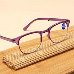 Stylish Folding Presbyopia Glasses for Women - Anti-Light High Glasses