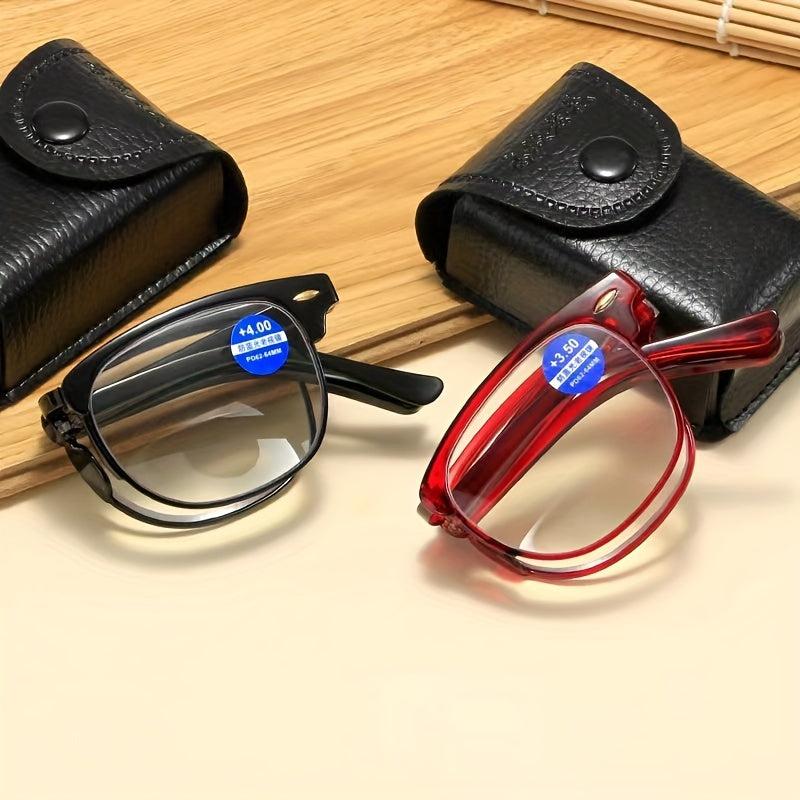 Stylish Folding Presbyopia Glasses for Women - Anti-Light High Glasses