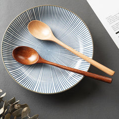 Long Handled Wooden Spoon Honey Spoon Solid Wooden Coffee Spoon