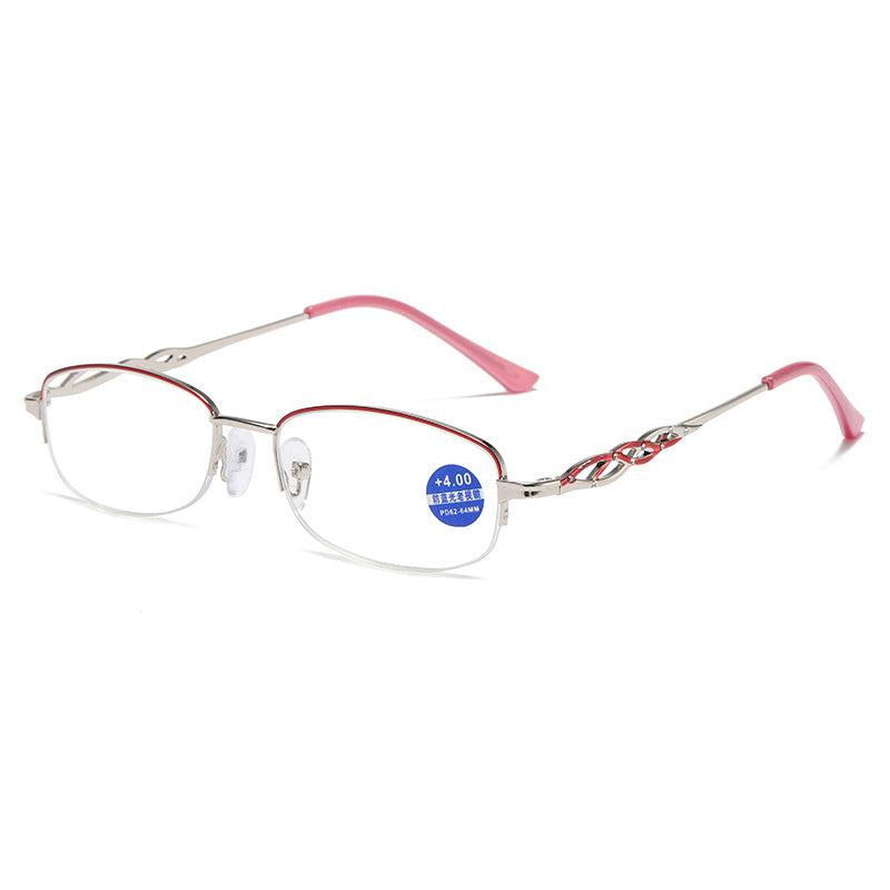 Reading Glasses for Ladies Middle-aged & Elderly with Light-Compatible Frame
