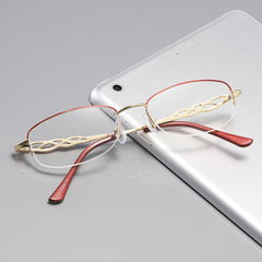 Reading Glasses for Ladies Middle-aged & Elderly with Light-Compatible Frame