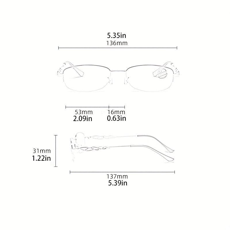 Reading Glasses for Ladies Middle-aged & Elderly with Light-Compatible Frame