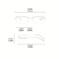 Reading Glasses for Ladies Middle-aged & Elderly with Light-Compatible Frame